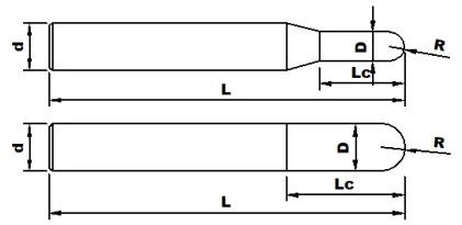 Cylindrical object technical drawing